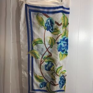 Nell Couture Blue Floral Scarf